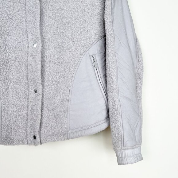 Lululemon Go Cozy Jacket Wool Blend Lightweight Coat Sherpa Fleece Sweatshirt 4 - Picture 9 of 15